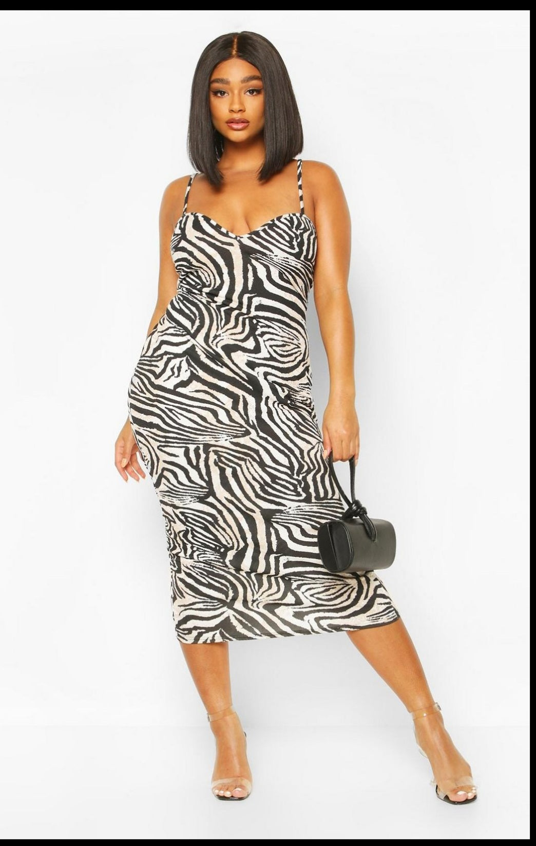 Zebra print Midi-Pre order only